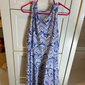 The Children's Place Blue and White Casual Dress